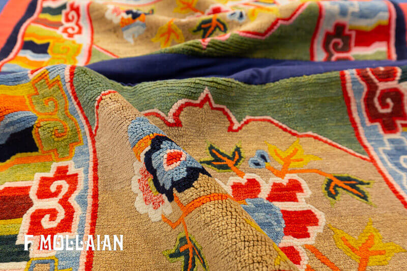 Antique Tibetan Rug n°:80186613
